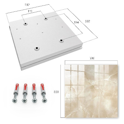 Armadietto portachiavi da parete Marmo beige
