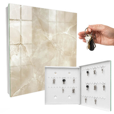 Armadietto portachiavi da parete Marmo beige