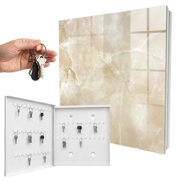 Armadietto portachiavi da parete Marmo beige