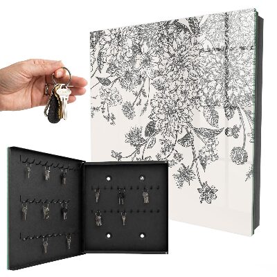 Cassetta portachiavi da muro Eleganza floreale