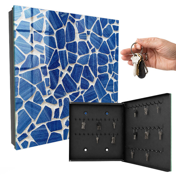 Cassetta portachiavi Mosaico blu