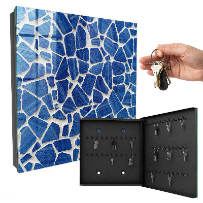 Cassetta portachiavi Mosaico blu