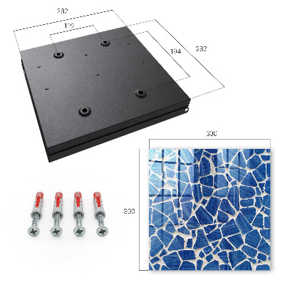 Cassetta portachiavi Mosaico blu