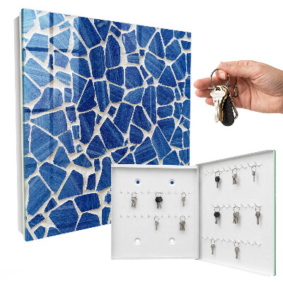Cassetta portachiavi Mosaico blu