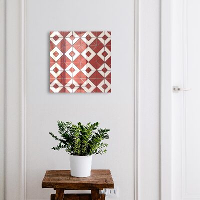 Cassetta portachiavi da muro Mosaico rosso