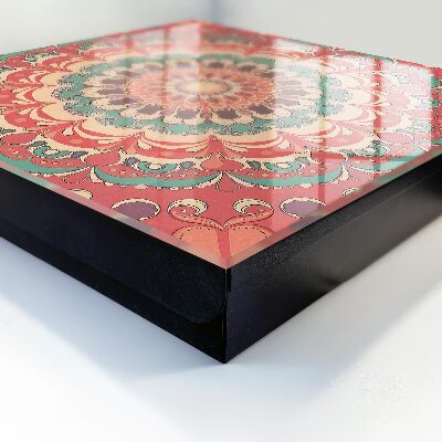 Armadietto portachiavi da parete Mandala colorato