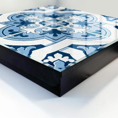 Armadietto portachiavi da parete Piastrelle blu