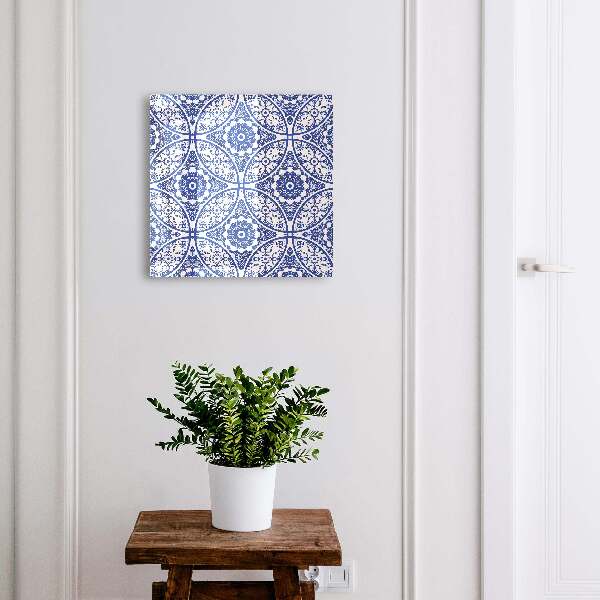 Armadietto portachiavi da parete Mosaico blu