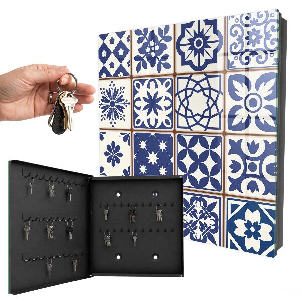 Armadietto portachiavi da parete Mosaico retrò