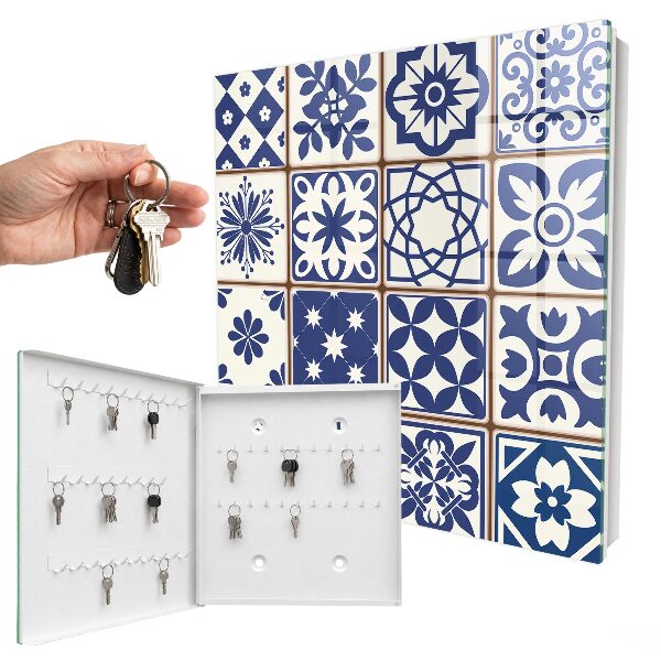 Armadietto portachiavi da parete Mosaico retrò