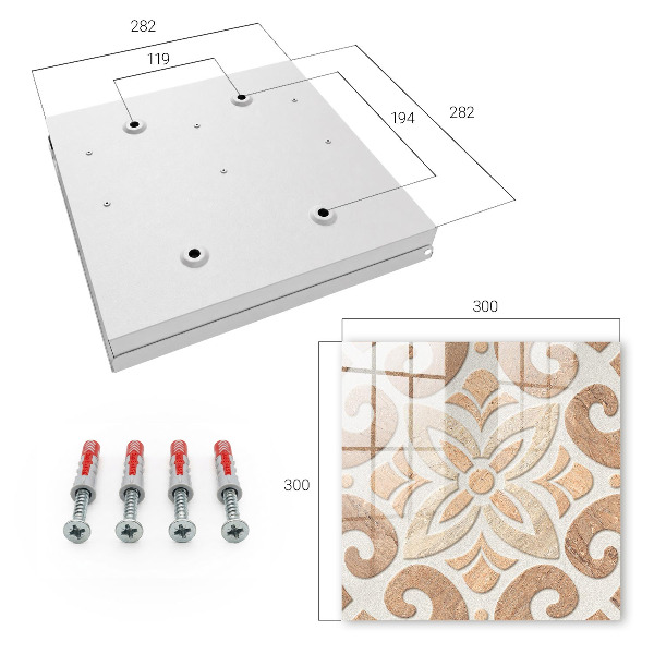 Armadietto portachiavi da parete Eleganza beige