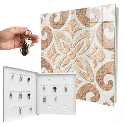 Armadietto portachiavi da parete Eleganza beige