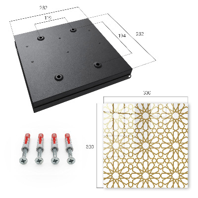Armadietto portachiavi da parete Modello geometrico