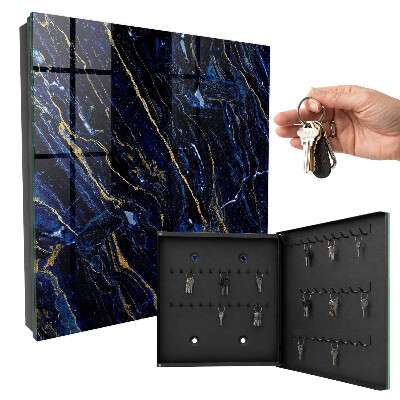 Armadietto portachiavi da parete Fantasia blu navy
