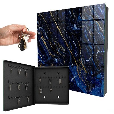 Armadietto portachiavi da parete Fantasia blu navy