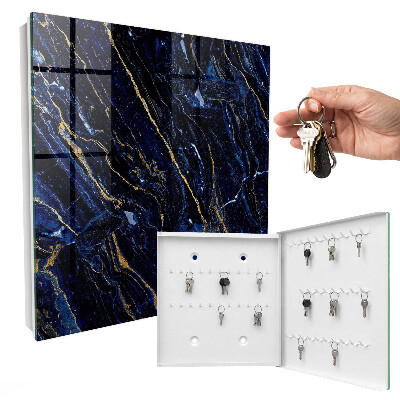 Armadietto portachiavi da parete Fantasia blu navy