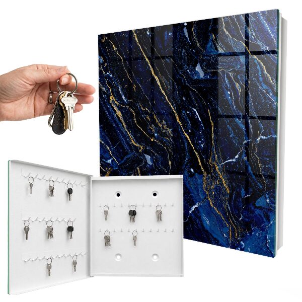 Armadietto portachiavi da parete Fantasia blu navy