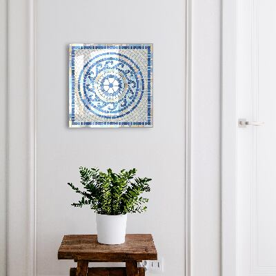 Cassetta portachiavi Mosaico geometrico