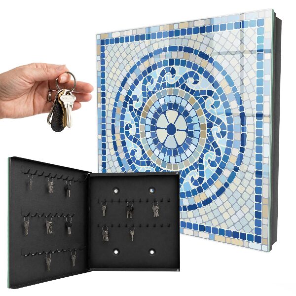 Cassetta portachiavi Mosaico geometrico