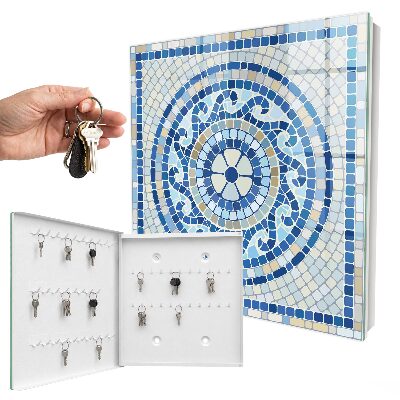 Cassetta portachiavi Mosaico geometrico