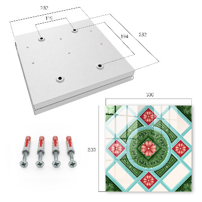 Cassetta portachiavi Geometria floreale