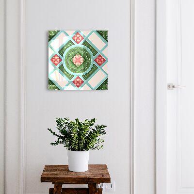 Cassetta portachiavi Geometria floreale