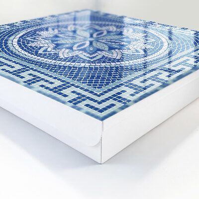 Armadietto portachiavi da parete Mosaico blu