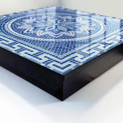 Armadietto portachiavi da parete Mosaico blu