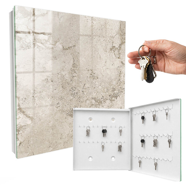Cassetta portachiavi da muro Texture beige