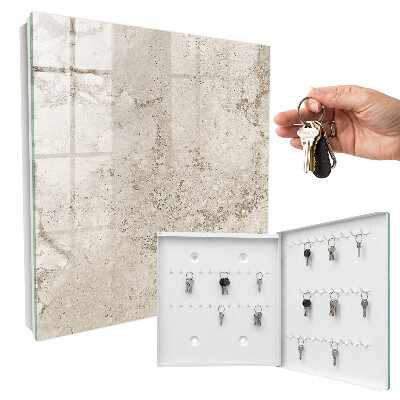 Cassetta portachiavi da muro Texture beige