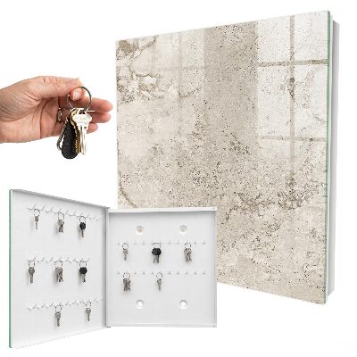 Cassetta portachiavi da muro Texture beige