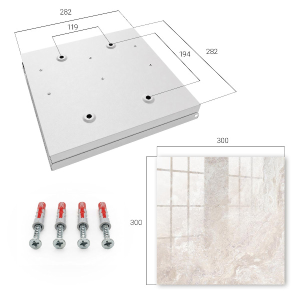 Armadietto portachiavi da parete Astrazioni beige