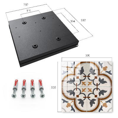 Armadietto portachiavi da parete Stile geometrico