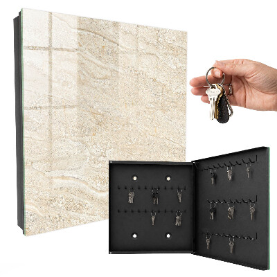 Armadietto portachiavi da parete Onde beige