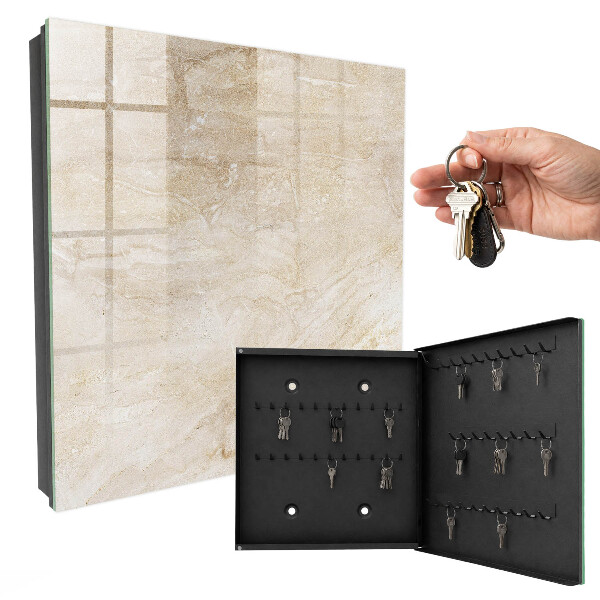 Cassetta portachiavi da muro Marmo beige