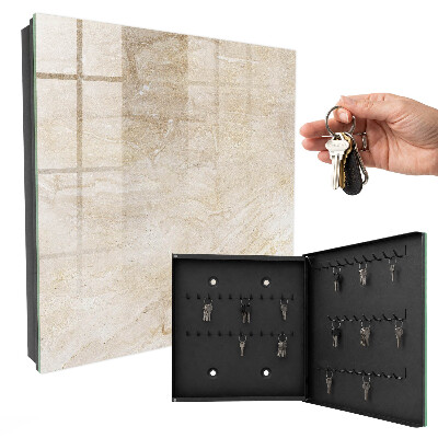 Cassetta portachiavi da muro Marmo beige