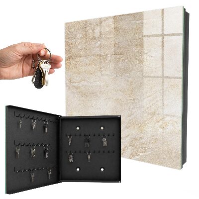 Cassetta portachiavi da muro Marmo beige