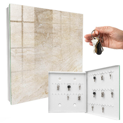 Cassetta portachiavi da muro Marmo beige