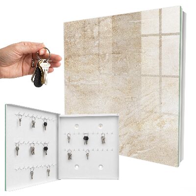 Cassetta portachiavi da muro Marmo beige
