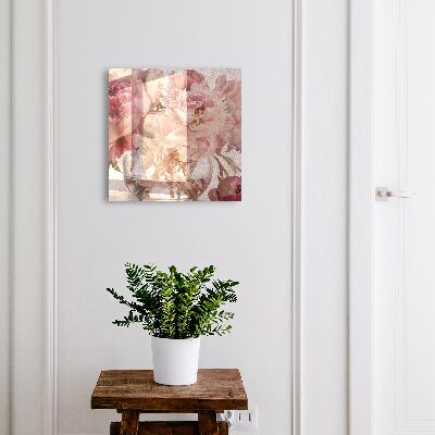 Cassetta portachiavi da muro Fiori romantici