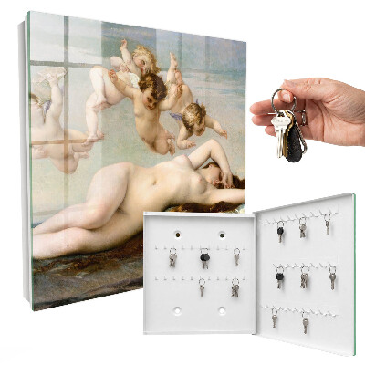 Armadietto portachiavi da parete La nascita di Venere di Alexandre Cabanel