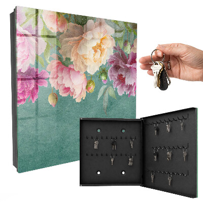 Armadietto portachiavi da parete Eleganza floreale