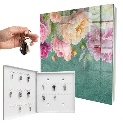 Armadietto portachiavi da parete Eleganza floreale