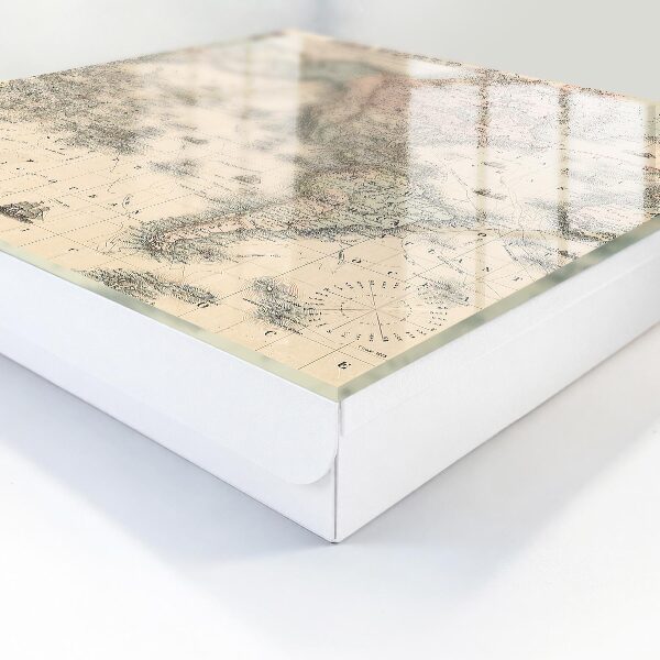 Armadietto portachiavi da parete Mappa del mondo