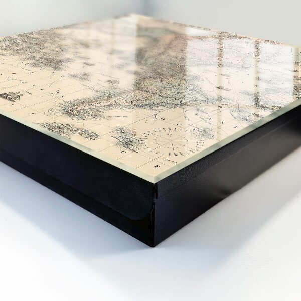 Armadietto portachiavi da parete Mappa del mondo