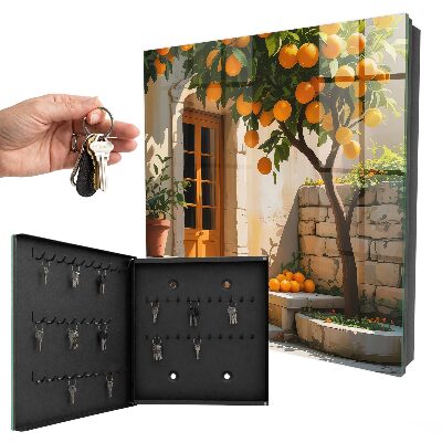 Cassetta portachiavi da muro Giardino d'arancio