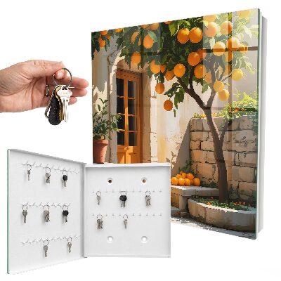 Cassetta portachiavi da muro Giardino d'arancio