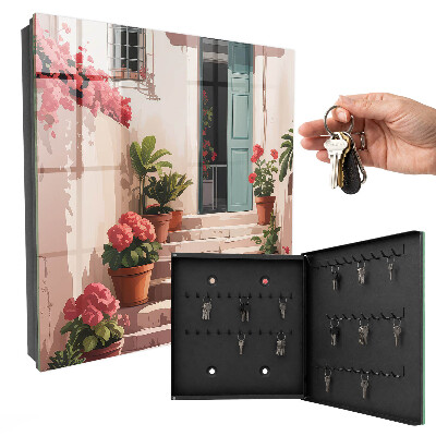 Cassetta portachiavi Scale a forma di fiore