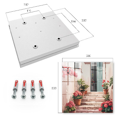 Cassetta portachiavi Scale a forma di fiore