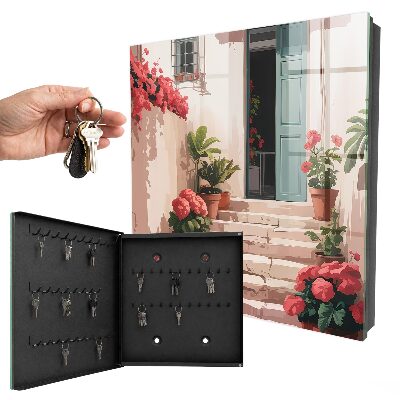 Cassetta portachiavi Scale a forma di fiore